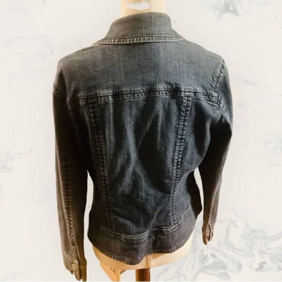 Chico’s Platinum Denim Jacket - Picture 2 of 10